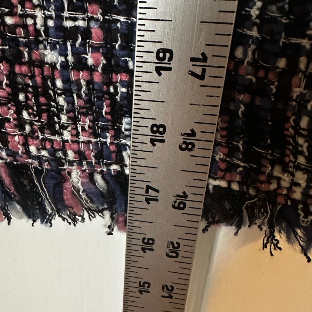 LOFT Tweed Mini Skirt in Black and Pink - Picture 3 of 5